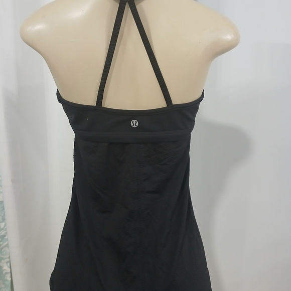 LULULEMON Bend and Flow Tank Top Black size 6  Gym Hot Yoga , pre-owned - Picture 3 of 5